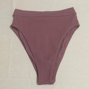 L*SPACE Women's FRENCH BOTTOM BIT Ribbed Bikini Bottom Size S